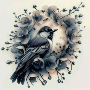 other-birds tattoo design ideas Surrealism psychological depth soaring for back
