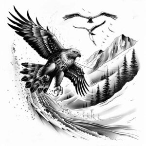 other-birds tattoo design ideas vector-style spiritual symbolism for calf