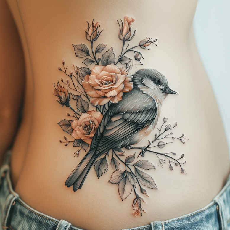 other-birds tattoo design ideas Realism real shadows spiritual symbolism for palm