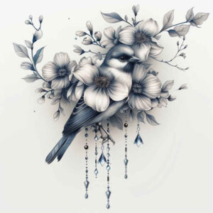 other-birds tattoo design ideas modern twist symbolic for back of neck