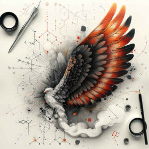 other-birds tattoo design ideas Surrealism morphic symbolic for spine