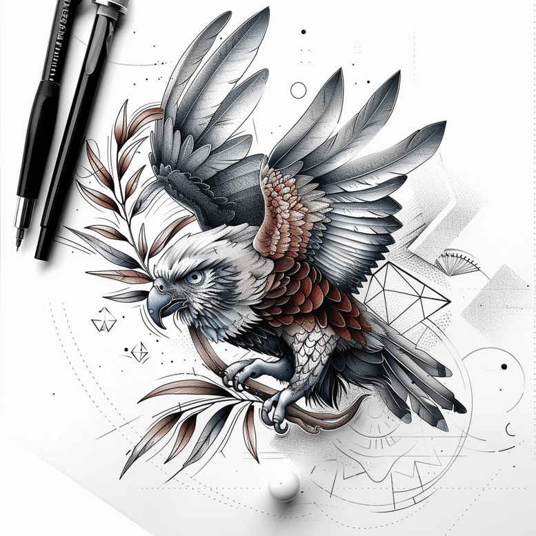 other-birds tattoo design ideas monochrome symbolic resilience and power