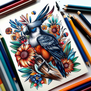 other-birds tattoo design ideas Surrealism ghostly shapes symbolic symbolising courage