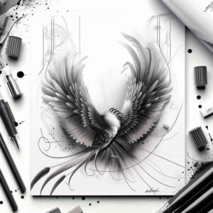 other-birds tattoo design ideas high-resolution wing detail for spine