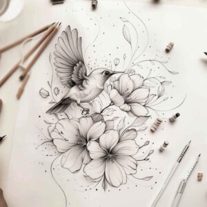 other-birds tattoo design ideas glowing wing detail represents perseverance