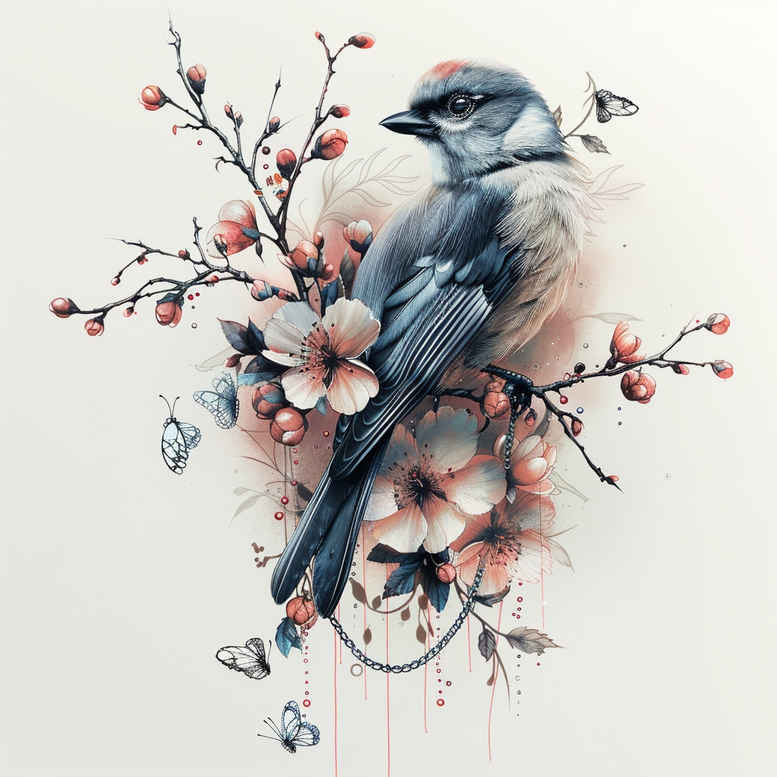 water-bird-tattoo – tattoo design ideas free ai generated – realism-depth-shading – for-shoulder – Gallery: other-birds-inkby-ai