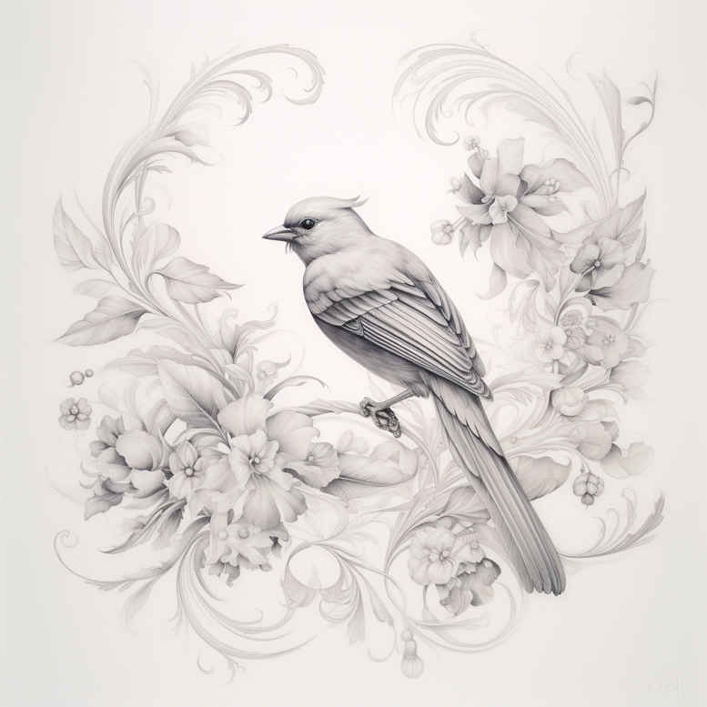 water-bird-tattoo – tattoo design ideas free ai generated – realism-micro-detail – for-sternum – Gallery: other-birds-inkby-ai