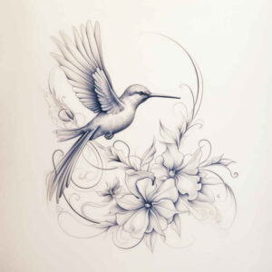 wild-bird-tattoo – tattoo design ideas free ai generated – realism-clean-whites – for-upper-back – Gallery: other-birds-inkby-ai