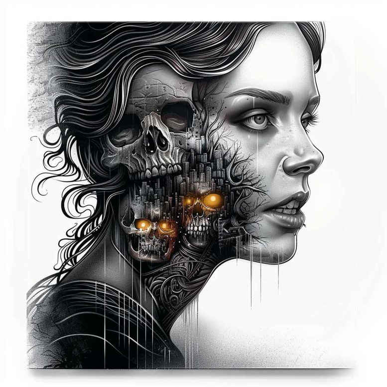 dark-atmosphere-tattoo – tattoo design ideas free ai generated – neotraditional-classic-motifs – for-forearm – Gallery: other-dark-inkby-ai