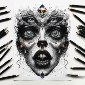 dark-background-tattoo – tattoo design ideas free ai generated – neotraditional-dynamic-linework – for-fingers – Gallery: other-dark-inkby-ai