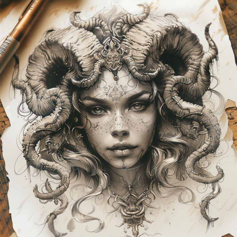 dark-element-tattoo – tattoo design ideas free ai generated – neotraditional-layered-inks – for-lower-back – Gallery: other-dark-inkby-ai