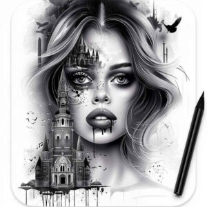 dark-force-tattoo – tattoo design ideas free ai generated – surrealism-hyperreal – for-hip – Gallery: other-dark-inkby-ai
