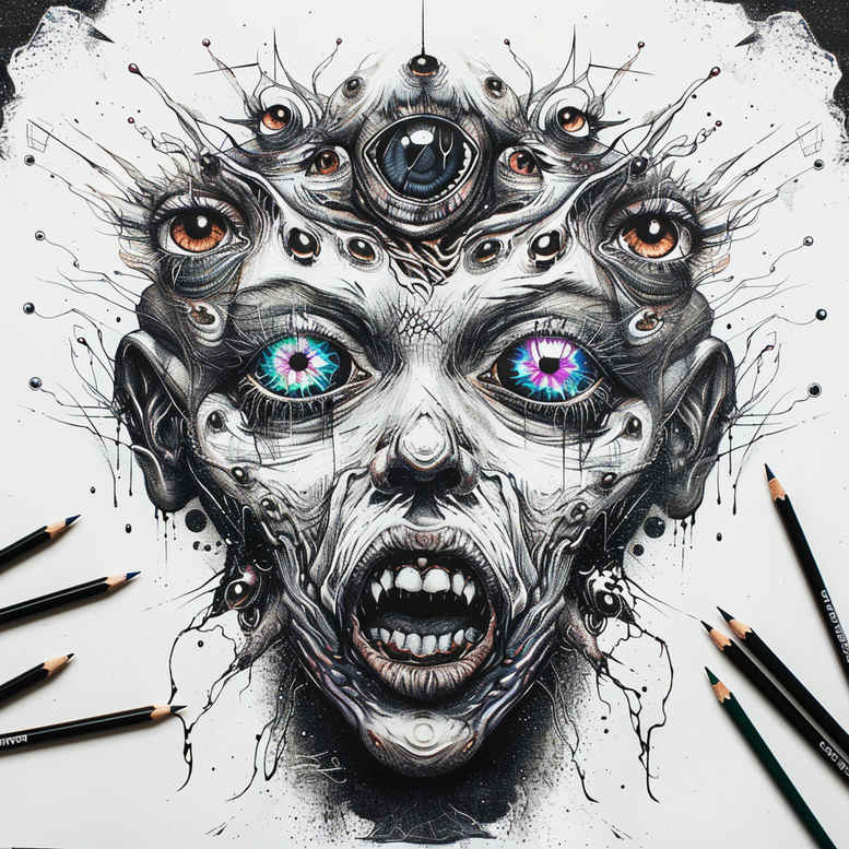 dark-tattoo – tattoo design ideas free ai generated – surrealism-blurred-edges – for-shoulder – Gallery: other-dark-inkby-ai