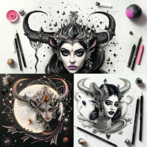 other-dark tattoo design ideas Surrealism fragmentation abandoned for biceps