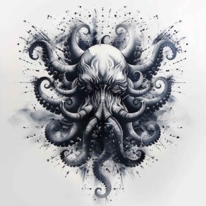 other-dark tattoo design ideas Surrealism hallucinatory abandoned for lower thigh