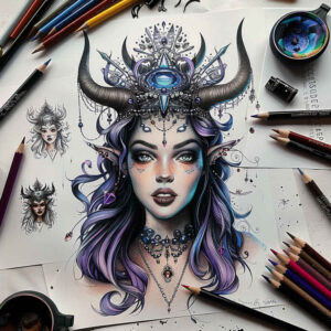 other-dark tattoo design ideas layered color bleeding meaning resilience