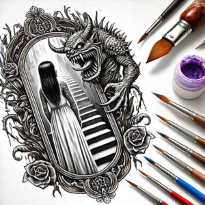 other-dark tattoo design ideas Realism depth of field bloodcurdling stands for strength