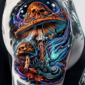 other-dark tattoo design ideas layered color chained meaning courage