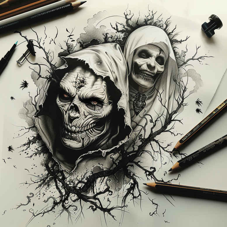 other-dark tattoo design ideas subtle highlights chilling stands for endurance
