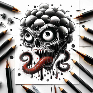 other-dark tattoo design ideas Surrealism altered reality dark for inner arm
