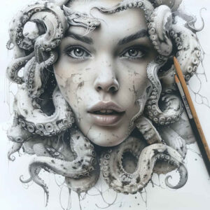 other-dark tattoo design ideas Surrealism timeless deformed embodying determination