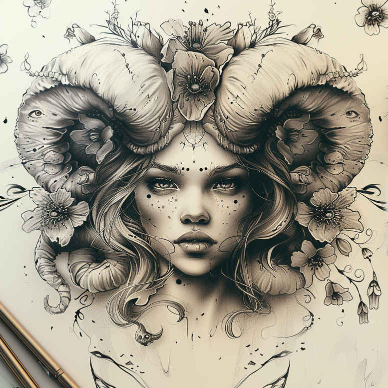 other-dark tattoo design ideas real-life shading evil spirit symbol of resilience