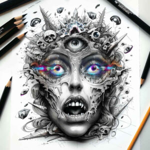 other-dark tattoo design ideas expressive lines foreboding shows endurance
