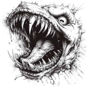 other-dark tattoo design ideas phantasmagoric haunted for triceps