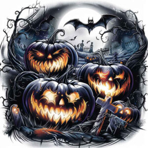 other-dark tattoo design ideas Surrealism phantom shadows haunted house for back