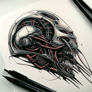 other-dark tattoo design ideas Surrealism timeless mystic for fingers
