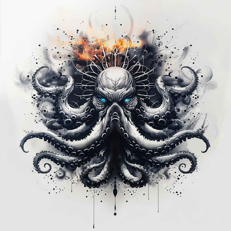 other-dark tattoo design ideas Surrealism phantasmagoria occult stands for determination