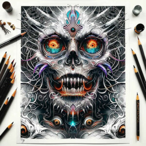 other-dark tattoo design ideas Surrealism enigmatic visuals shadows for ribs