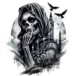 other-dark tattoo design ideas artistic flair shadowy for foot