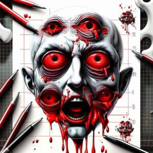 other-dark tattoo design ideas dream motifs spooky for shin