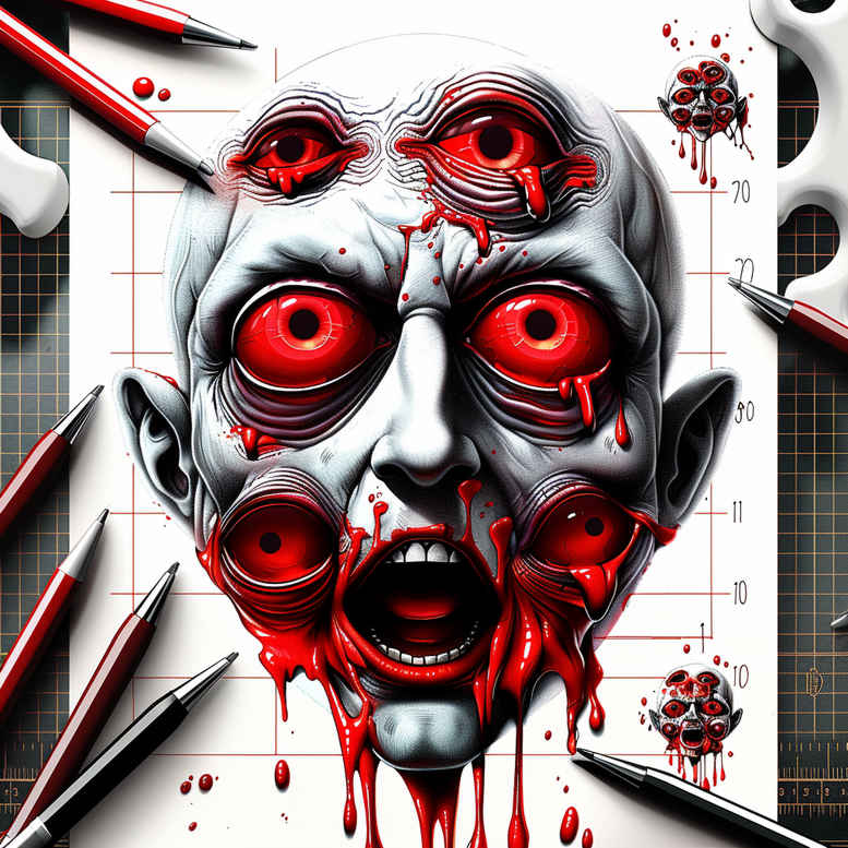 other-dark tattoo design ideas dream motifs spooky for shin