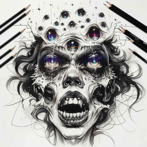 other-dark tattoo design ideas mirrored effect terrifying represents endurance