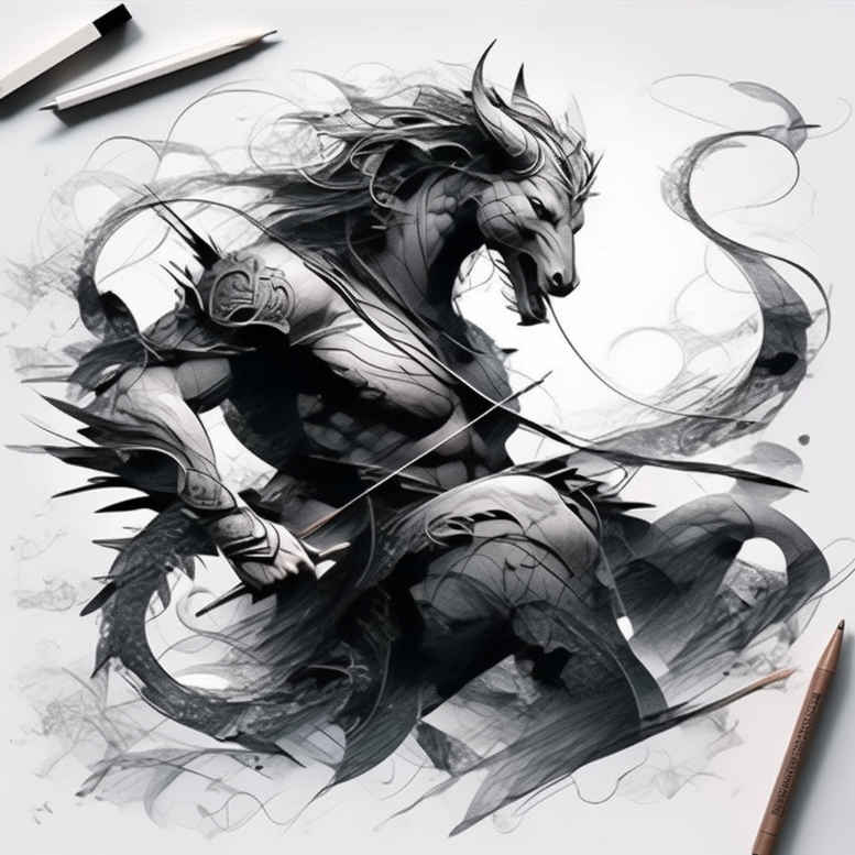 other-dark tattoo design ideas Surrealism ethereal torment stands for strength