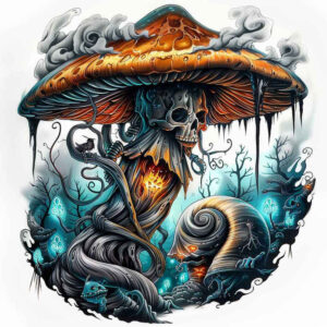 other-dark tattoo design ideas Surrealism translucent layers undead for wrist