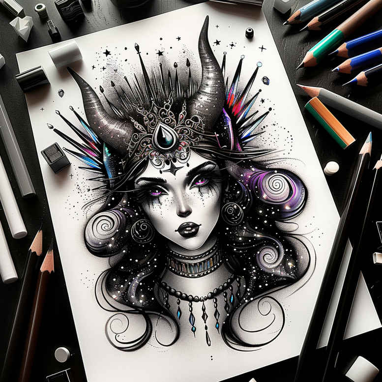 other-dark tattoo design ideas Realism hyper-realistic whisper for outer arm