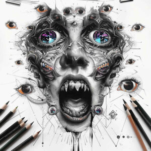 other-dark tattoo design ideas beyond reality whisper for upper thigh