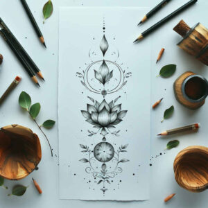 delicate-abstract-patterns – tattoo design ideas free ai generated – gentle-angle – for-side – Gallery: other-delicate-inkby-ai