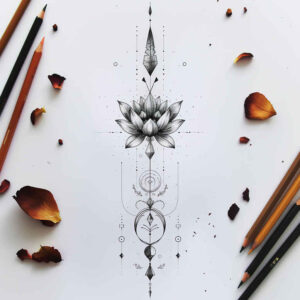 delicate-abstract-patterns – tattoo design ideas free ai generated – minimal-texture – for-collarbone – Gallery: other-delicate-inkby-ai