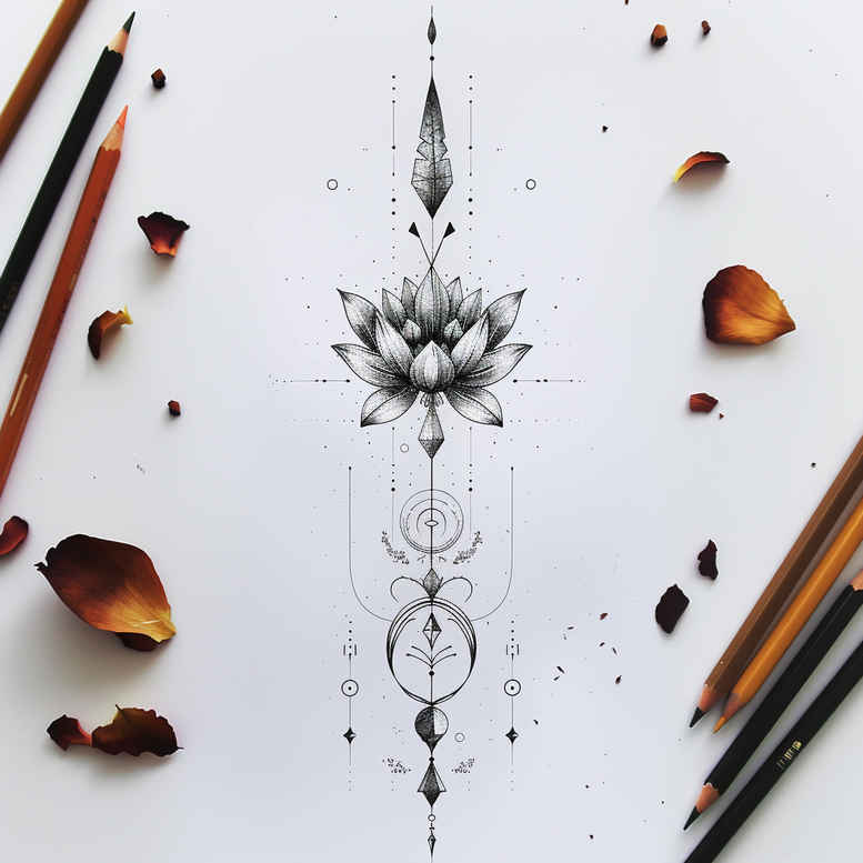 delicate-abstract-patterns – tattoo design ideas free ai generated – minimal-texture – for-collarbone – Gallery: other-delicate-inkby-ai