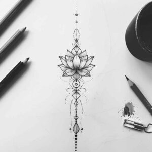 delicate-compositions – tattoo design ideas free ai generated – pure-motif – for-thigh – Gallery: other-delicate-inkby-ai