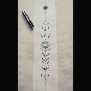 delicate-contour – tattoo design ideas free ai generated – micro-tattoo – for-back-of-neck – Gallery: other-delicate-inkby-ai