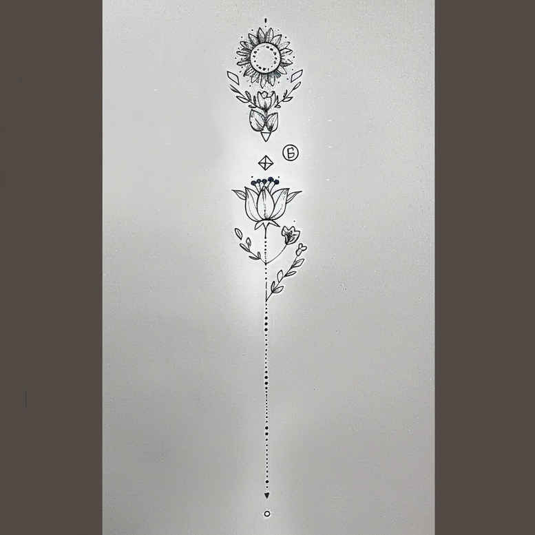 delicate-contour – tattoo design ideas free ai generated – plain – for-lower-back – Gallery: other-delicate-inkby-ai