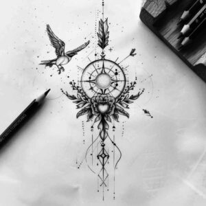 delicate-mystical-motifs – tattoo design ideas free ai generated – discreet-ink – for-forearm – Gallery: other-delicate-inkby-ai