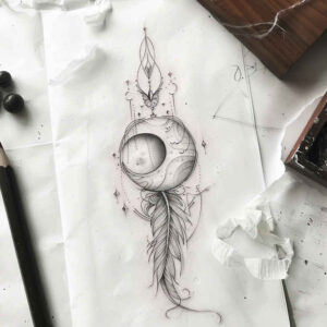 delicate-mystical-motifs – tattoo design ideas free ai generated – minimalist-script – for-triceps – Gallery: other-delicate-inkby-ai