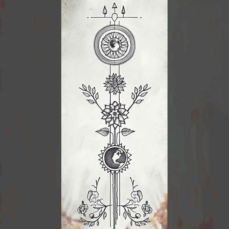 delicate-mystical-motifs – tattoo design ideas free ai generated – precise – for-wrist-side – Gallery: other-delicate-inkby-ai