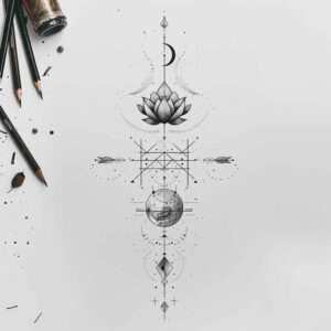 delicate-ornaments – tattoo design ideas free ai generated – soft-touch – for-outer-arm – Gallery: other-delicate-inkby-ai
